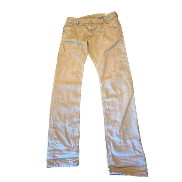 Diesel Krooley Mens Regular Slim-Carrot Jeans W31 Beige Streetwear - Picture 1 of 10
